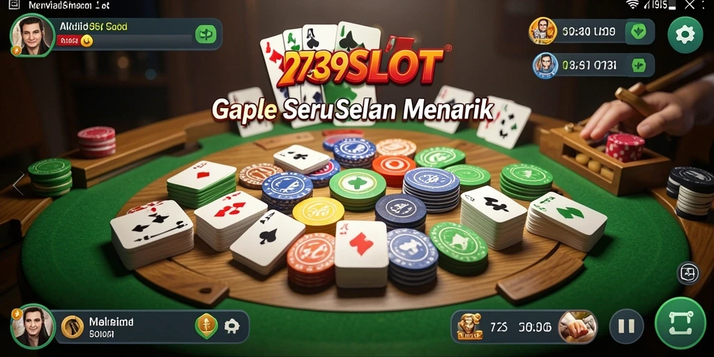 Screenshot gameplay Gaple yang menampilkan keseruan bermain 2739SLOT.