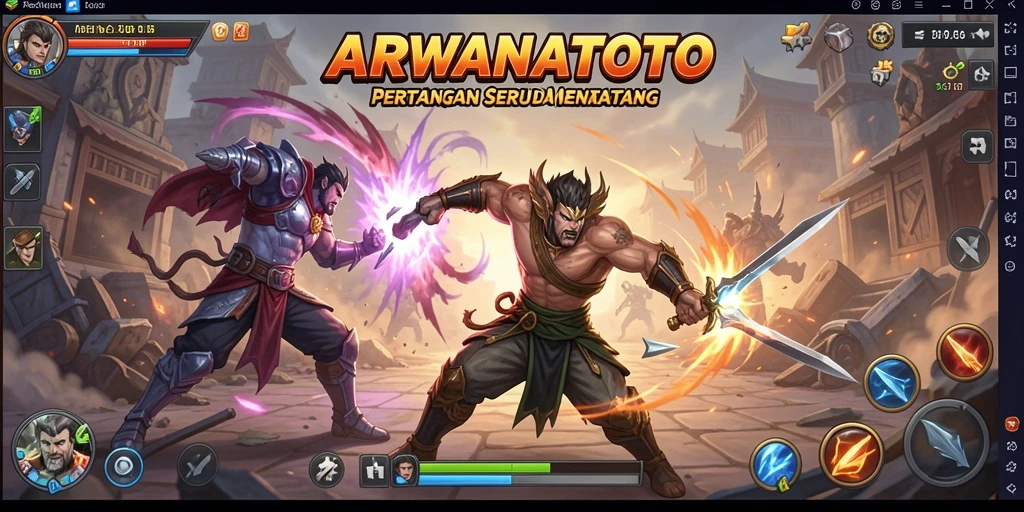 Gameplay ARWANATOTO yang menegangkan dan seru.