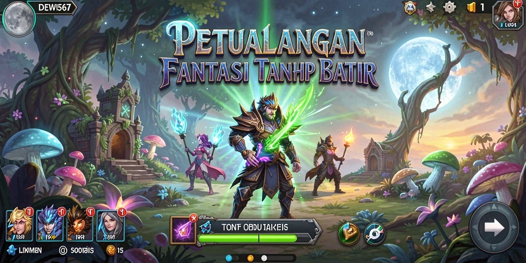 Tangkapan layar DEWI567 menggambarkan aksi RPG yang menegangkan dan indah.
