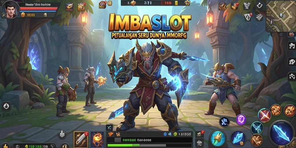 Tampilan gameplay IMBASLOT yang memukau dengan pertempuran seru.