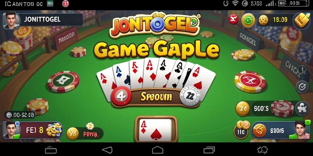 Screenshot dari gameplay seru di JONITOGEL, menjelajahi Gaple.