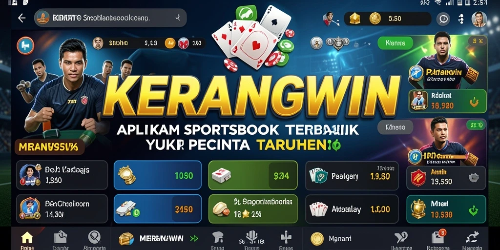 Tampilan gameplay aplikasi KERANGWIN yang menarik dan interaktif.