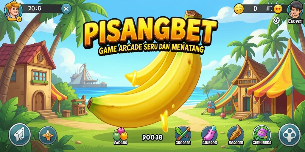 Tampilan gameplay penuh warna dan menarik di PISANGBET.