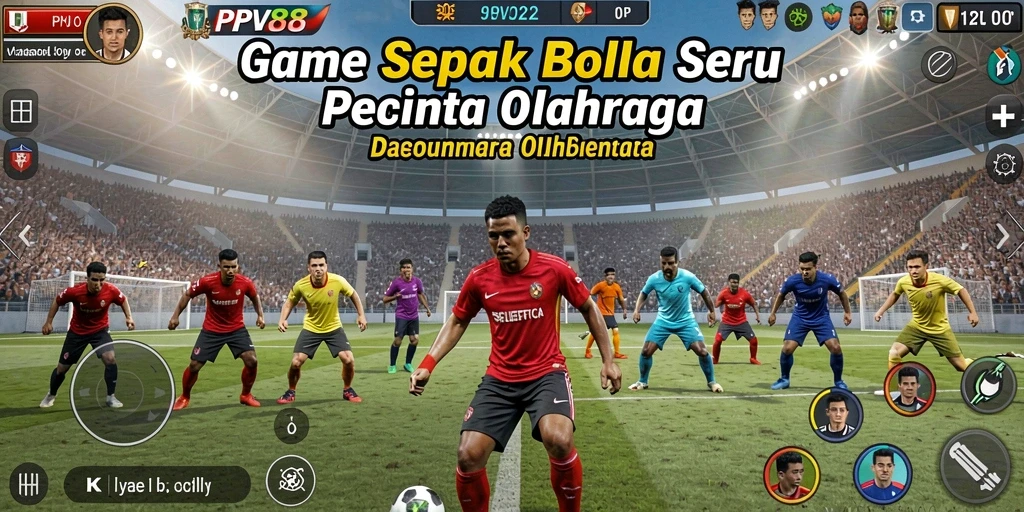 Gameplay mendebarkan saat bermain PPV88 di lapangan sepak bola.