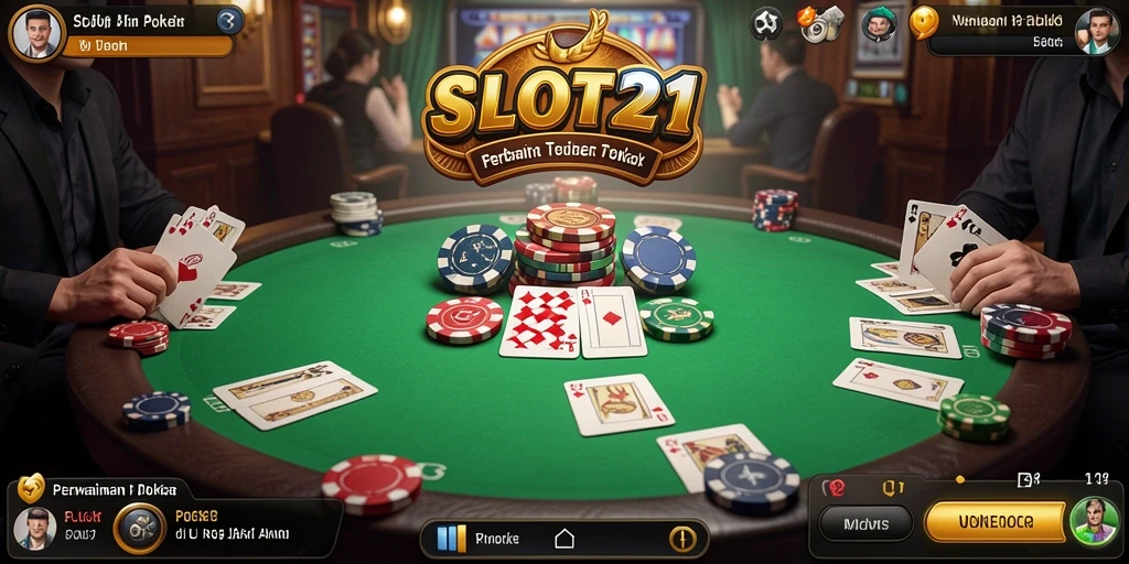 Gameplay mengesankan SLOT21 dengan aksi poker yang seru.