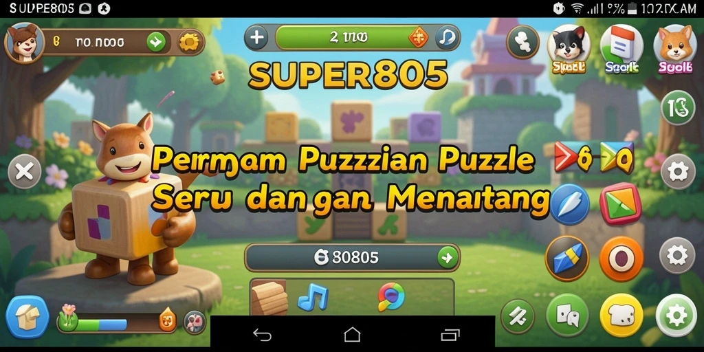 Tampilan gameplay SUPER805 yang menarik dan menantang