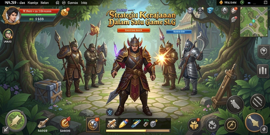 Screenshot yang menampilkan momen seru dalam gameplay SLG.